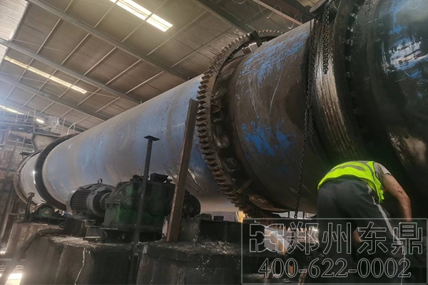 山西烘干煤泥機設備維修現場