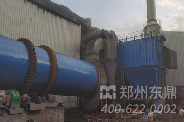 煤泥烘干機設備安裝現場