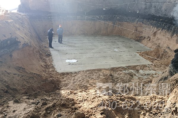 內蒙古鄂爾多斯煤泥烘干機土建現場